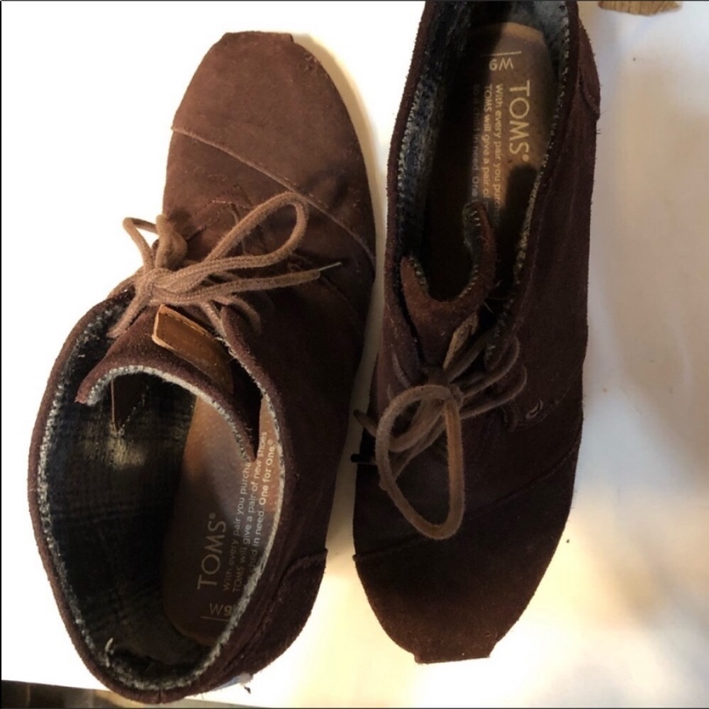 Toms suede lace up booties - Picture 10 of 10